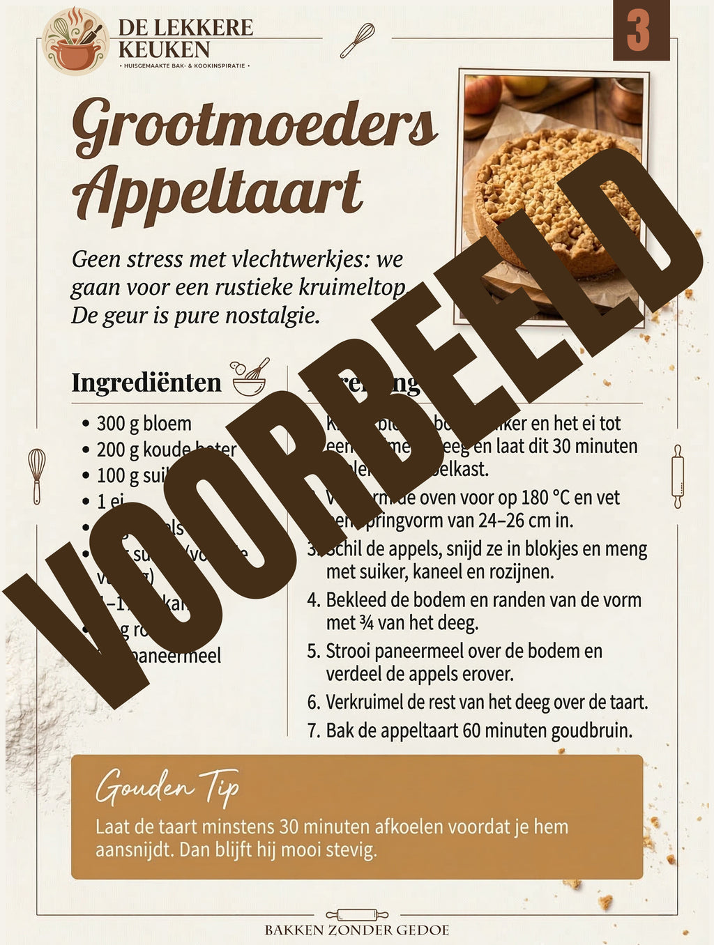 Bakken Zonder Gedoe – 20 Recepten die Altijd Lukken