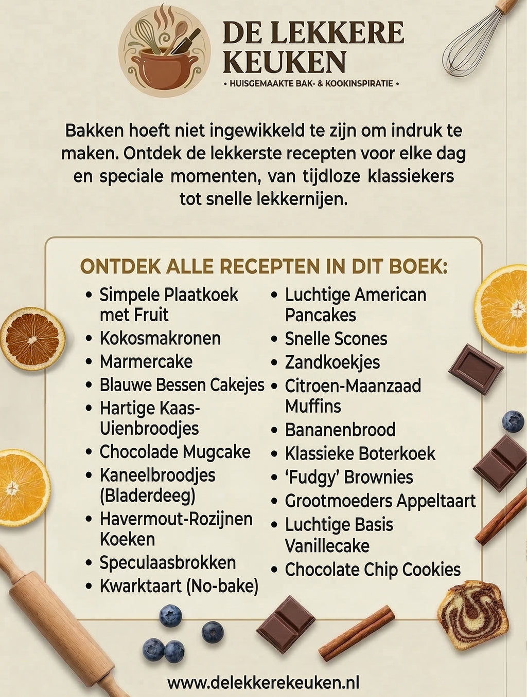 Bakken Zonder Gedoe – 20 Recepten die Altijd Lukken